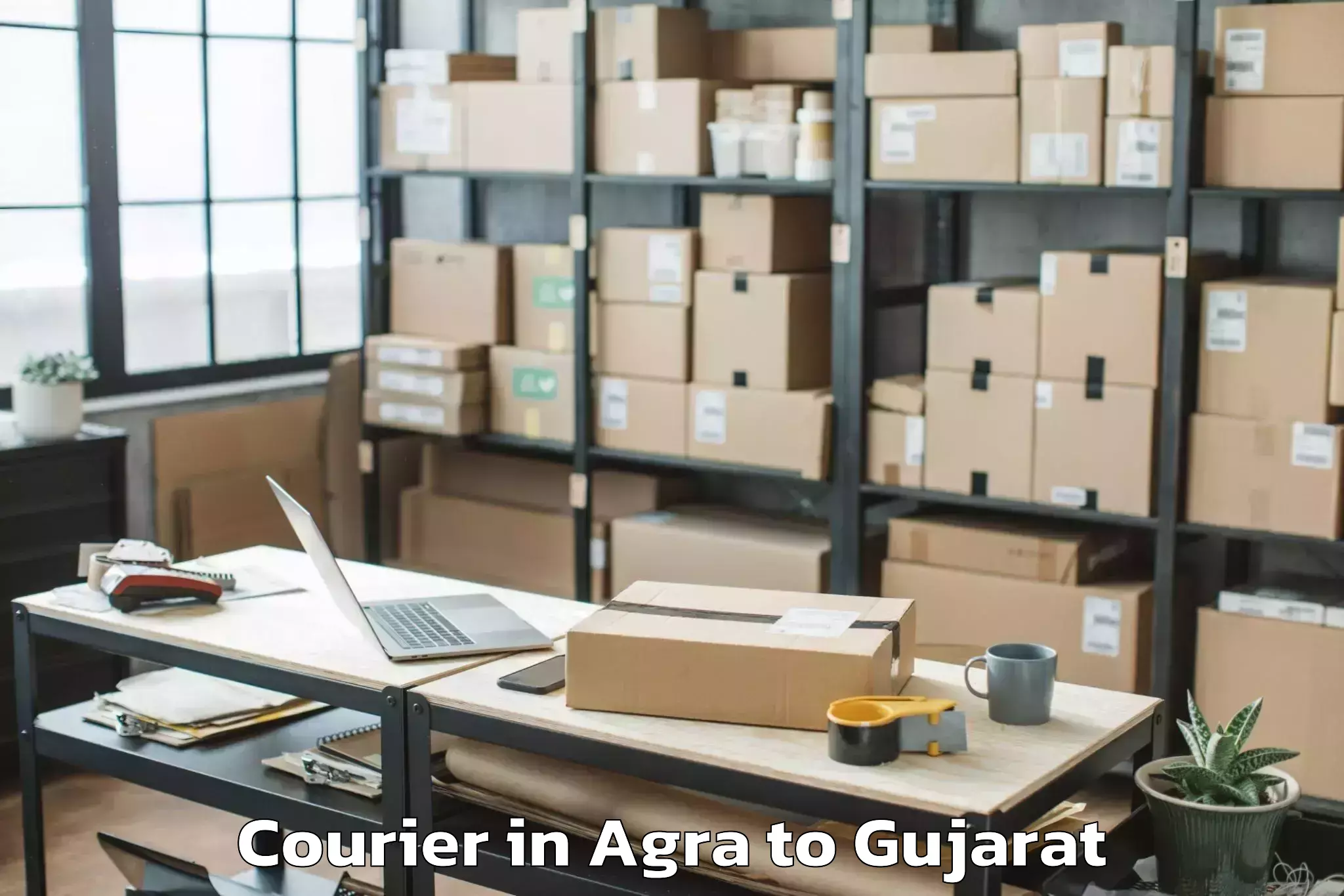 Affordable Agra to Vansda Courier